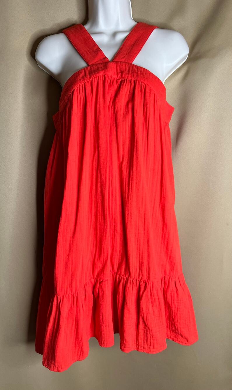 Band Of The Free - B.O.G Collective Orange Flowy Dress M NWT
